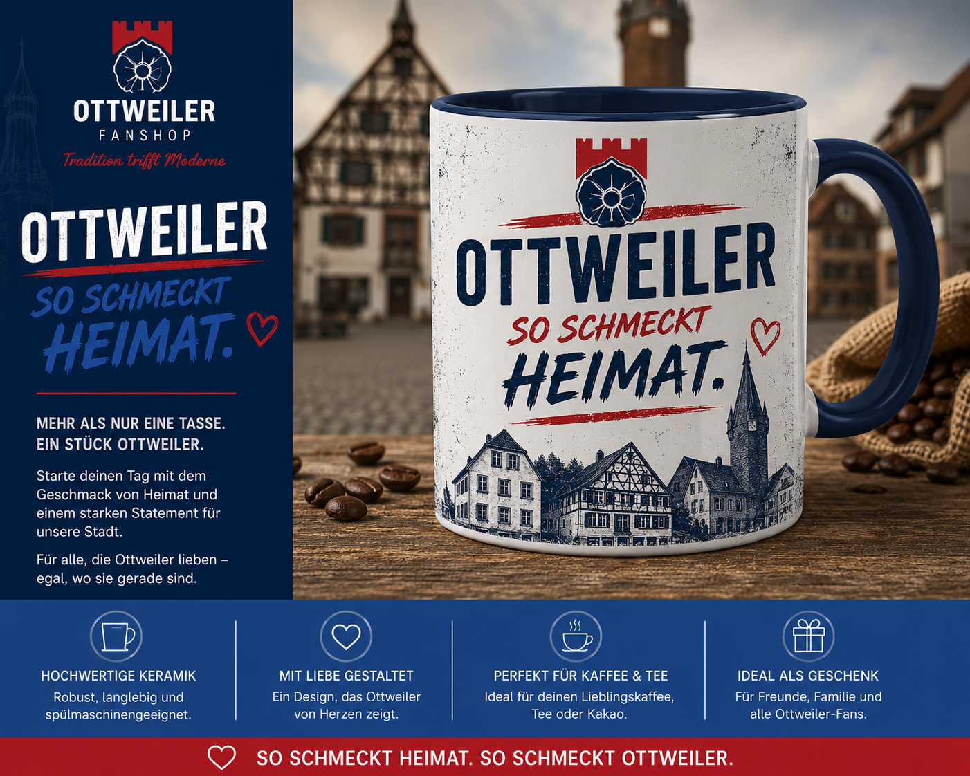 Ottweiler Tasse So schmeckt Heimat